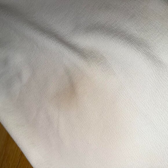 White Midi Dress with Gold Straps - Picture 3 of 3